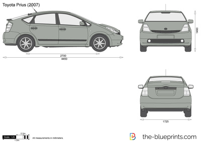 400x283 Toyota Prius Vector Drawing