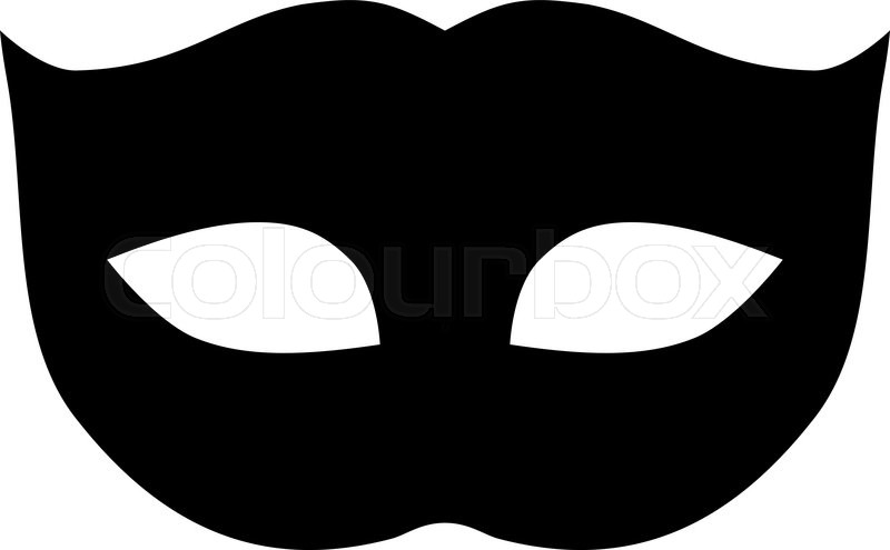 800x495 Privacy Mask Icon From Primitive Set Stock Vector Colourbox
