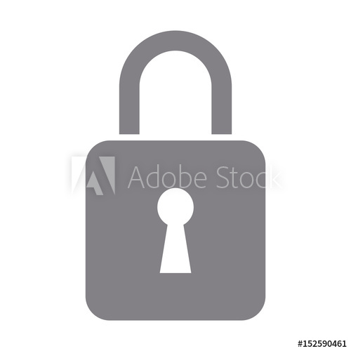 500x500 Padlock Security Data Protection Privacy Vector Illustration