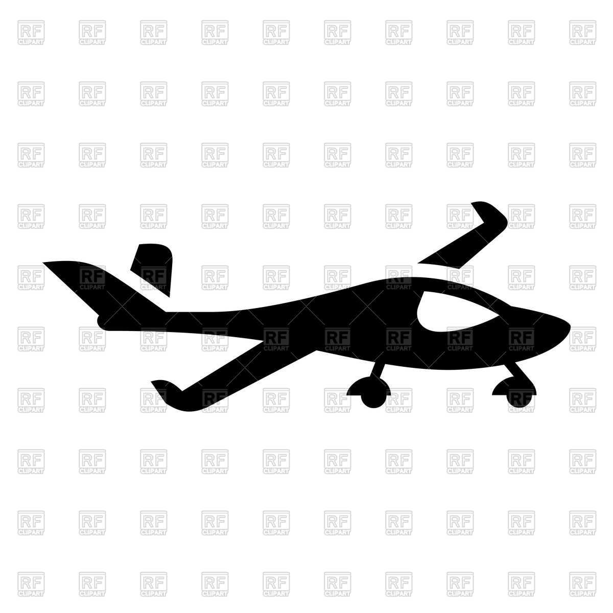 1200x1200 Private Jet Black Icon Vector Image Of Transportation