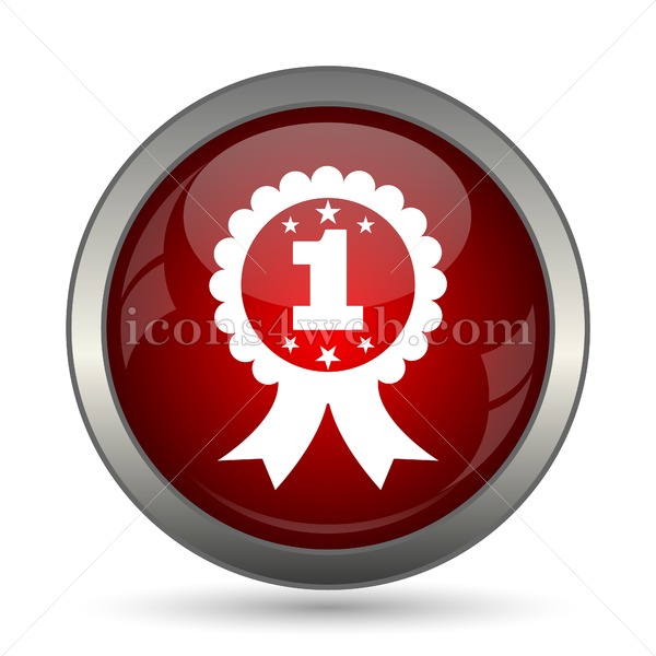 600x600 First Prize Ribbon Vector Icon