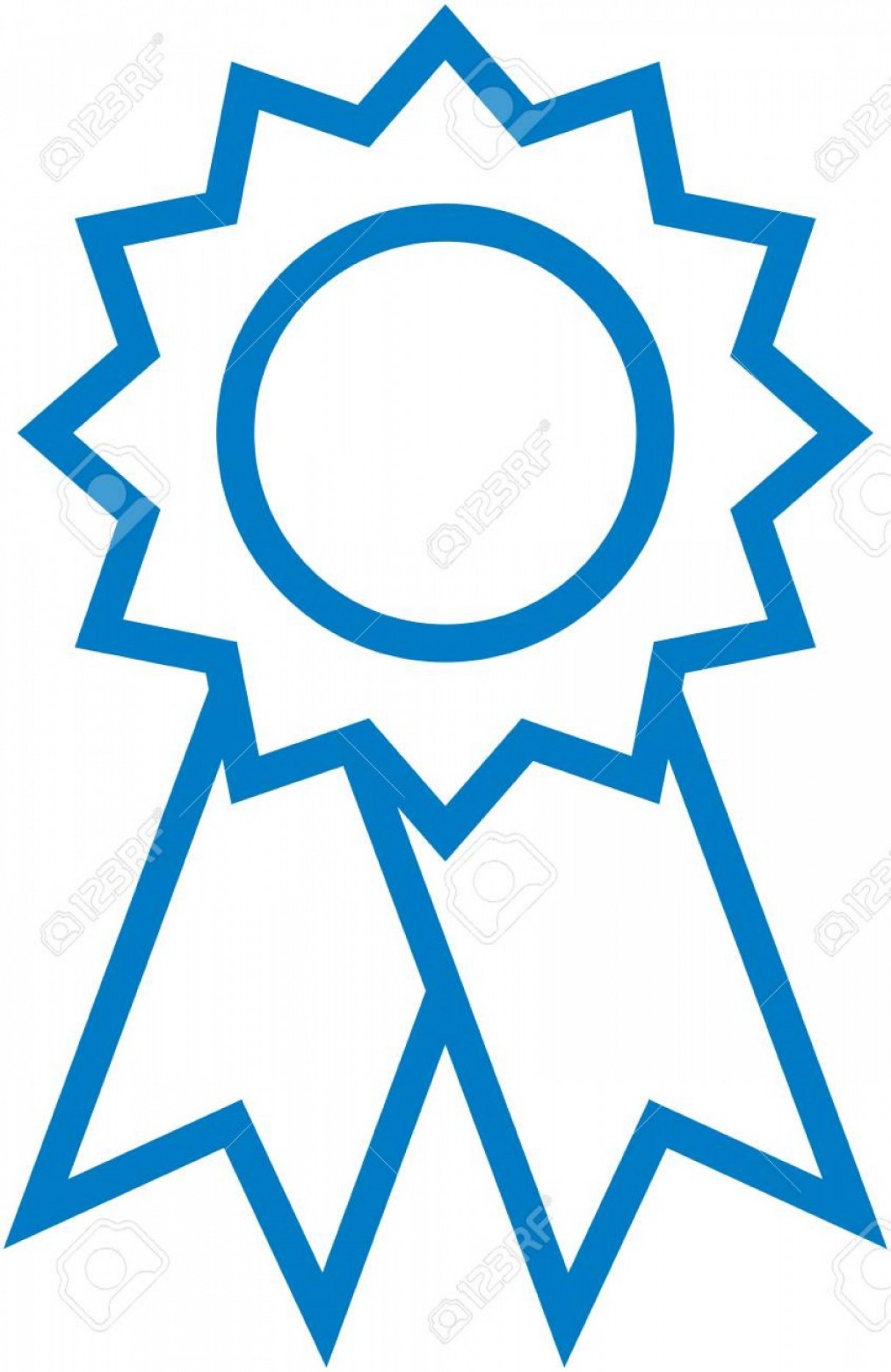 1216x1872 Photostock Vector Award Ribbon Vector Icon Isolated On White