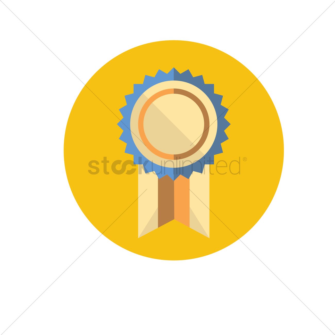 1300x1300 Prize Ribbon Vector Image