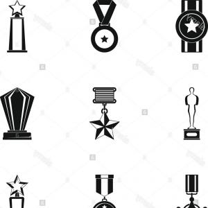 300x300 Gold Cup Trophy Icon Winner Award Sign First Place Symbol Prize