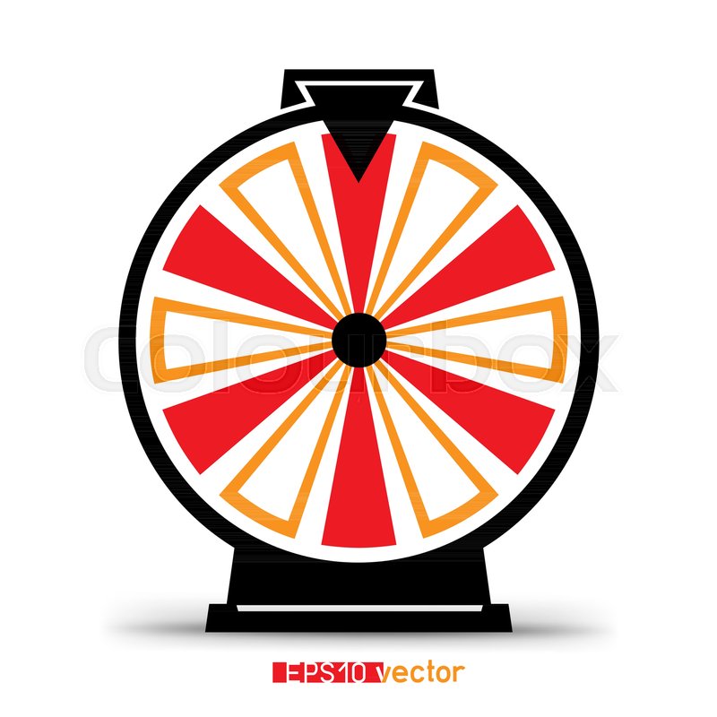 800x800 Fortune Wheel Lottery Silhouette Icon Stock Vector Colourbox
