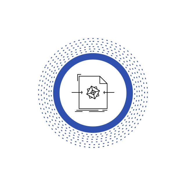 640x640 Document Object Processing Line Icon Vector Isolate