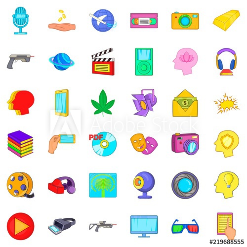 500x500 Processing Icons Set Cartoon Style Of Processing Vector Icons