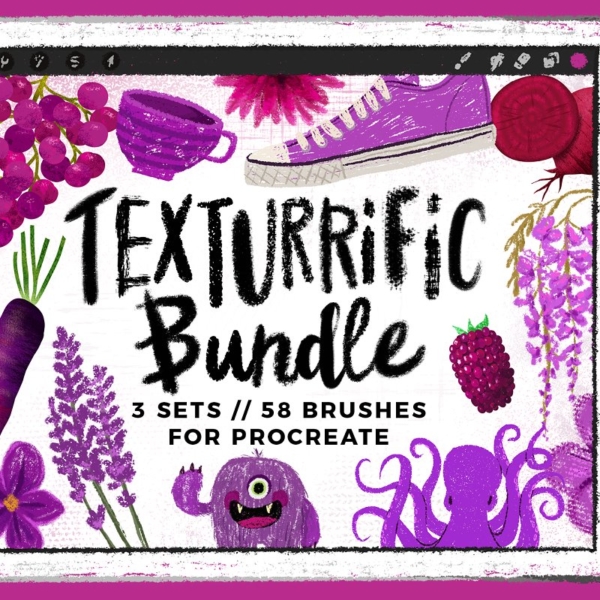 Texturrific Bundle For Procreate 600x600 Texturrific Bundle For Procreate