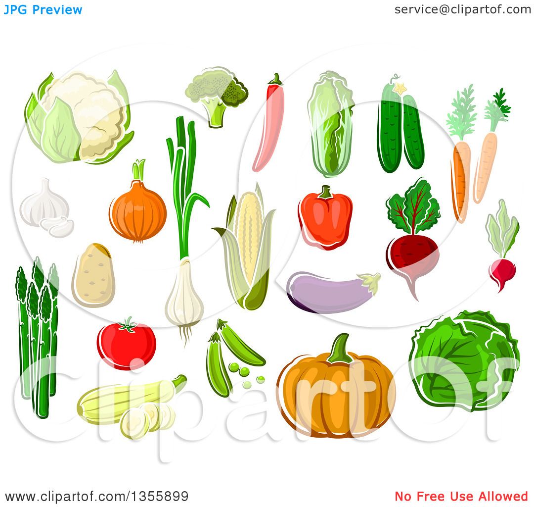 1080x1024 Clipart Of Cartoon Produce Vegetables