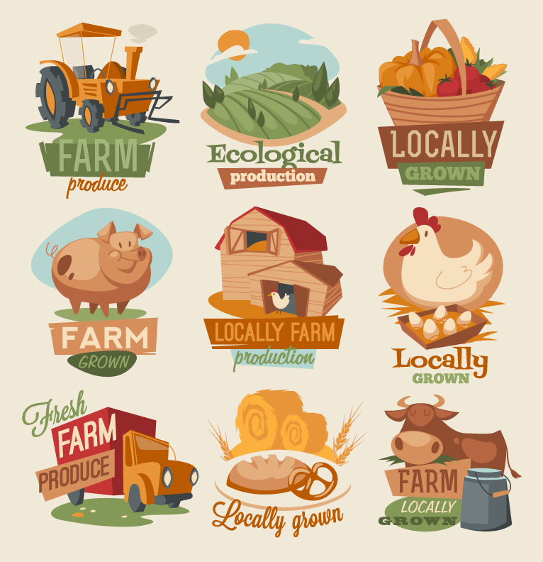 766x792 Farm Produce Free Vector Graphic Download