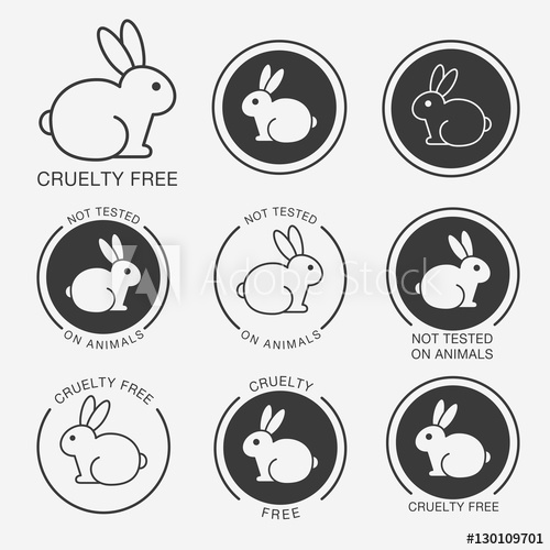 500x500 No Animals Testing Icon Design Not Tested Sign Animal Cruelty