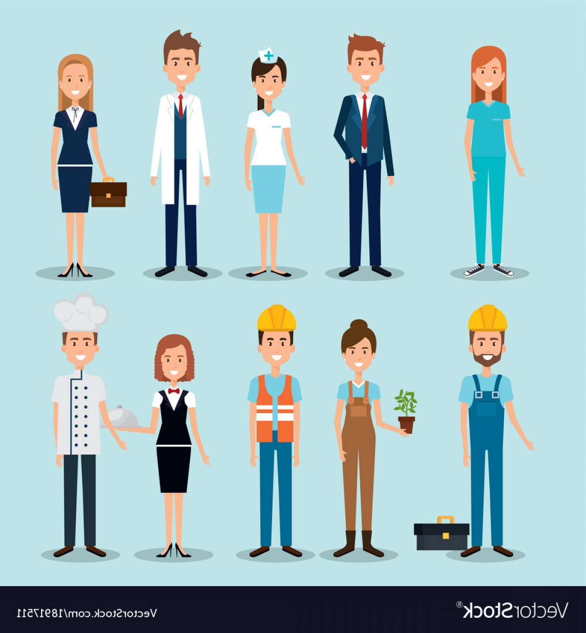 1200x1296 Group Of Professional Workers Vector Soidergi