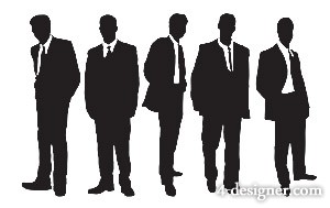 300x189 Designer The Professional Managers Silhouette Vector
