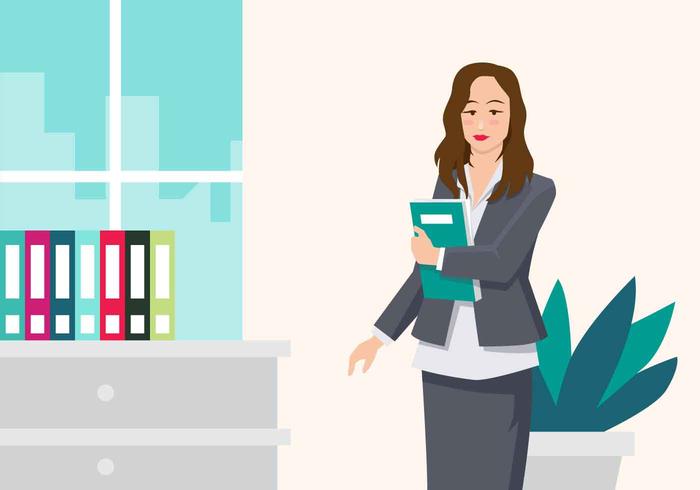 700x490 Professional Woman Vector Illustration