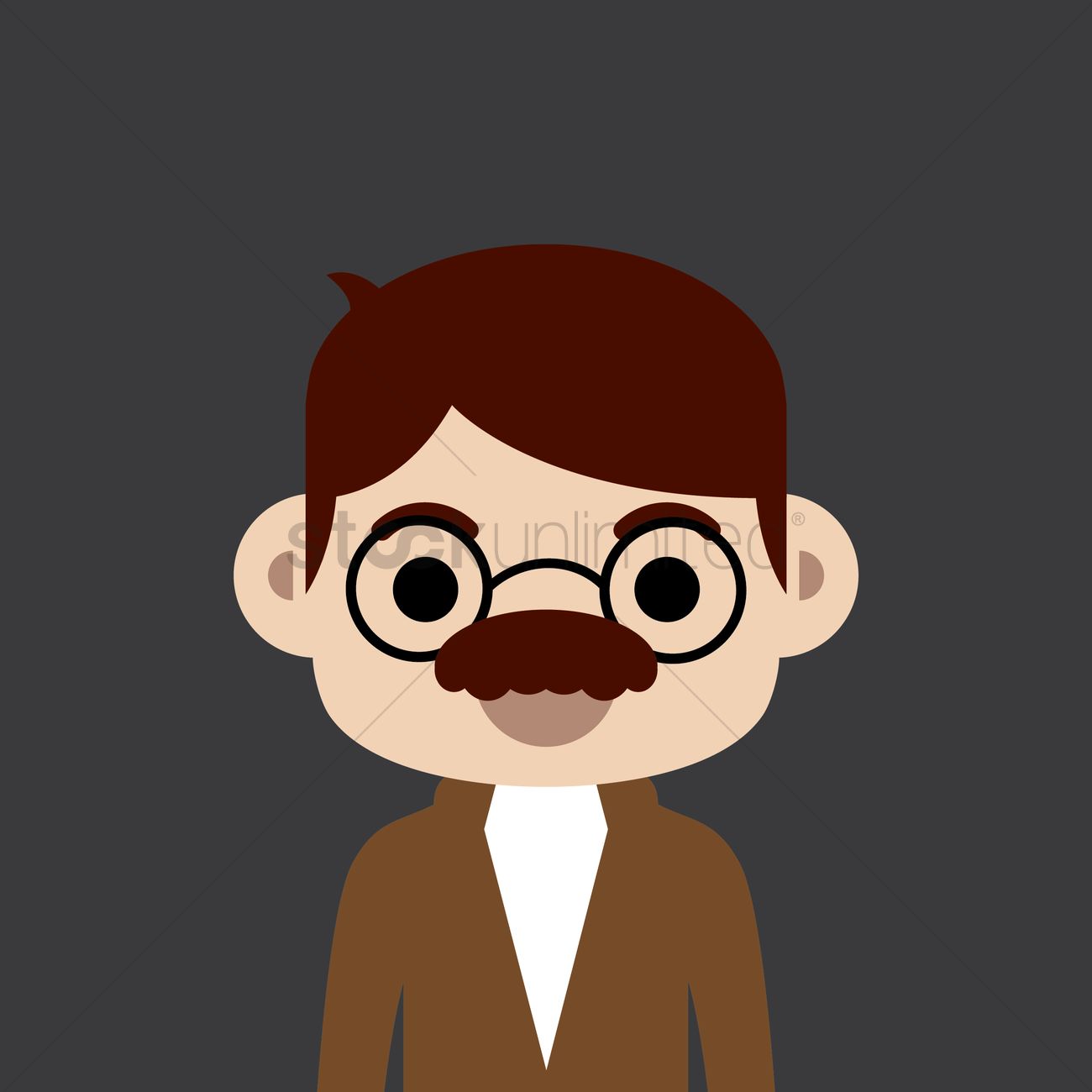 1300x1300 Professor Vector Image