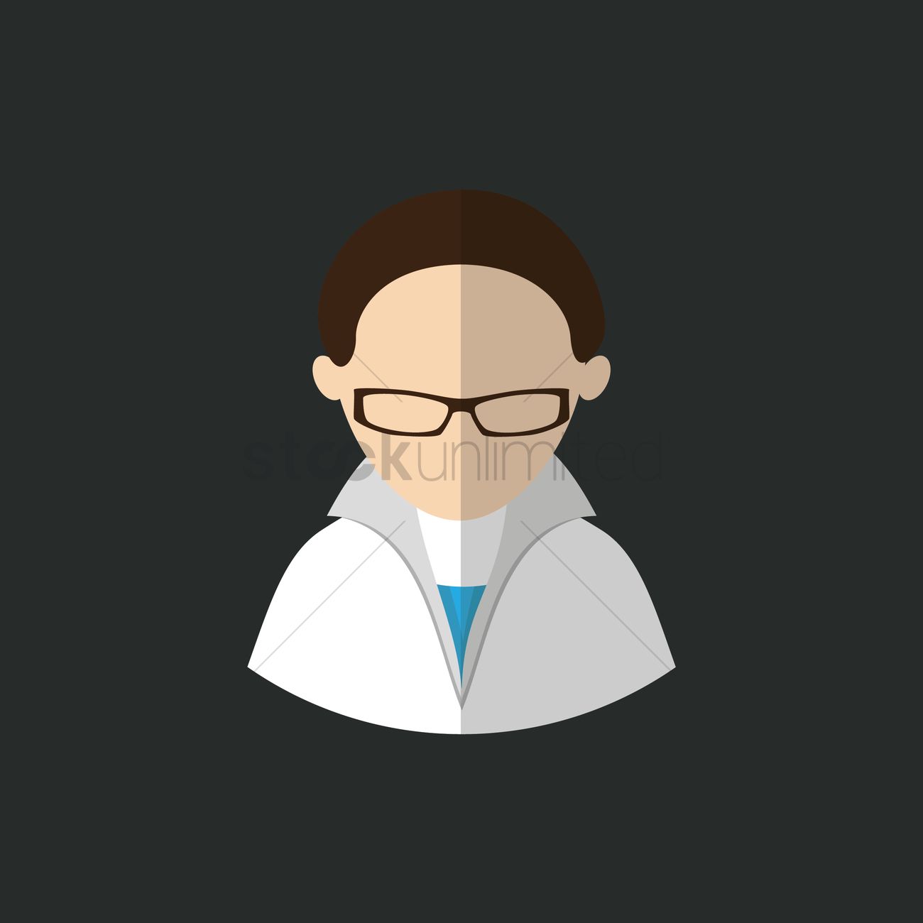 1300x1300 Professor Vector Image