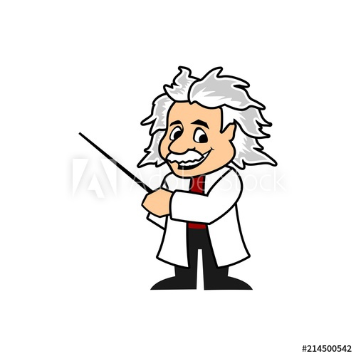 500x500 Cartoon Professor Vector Template