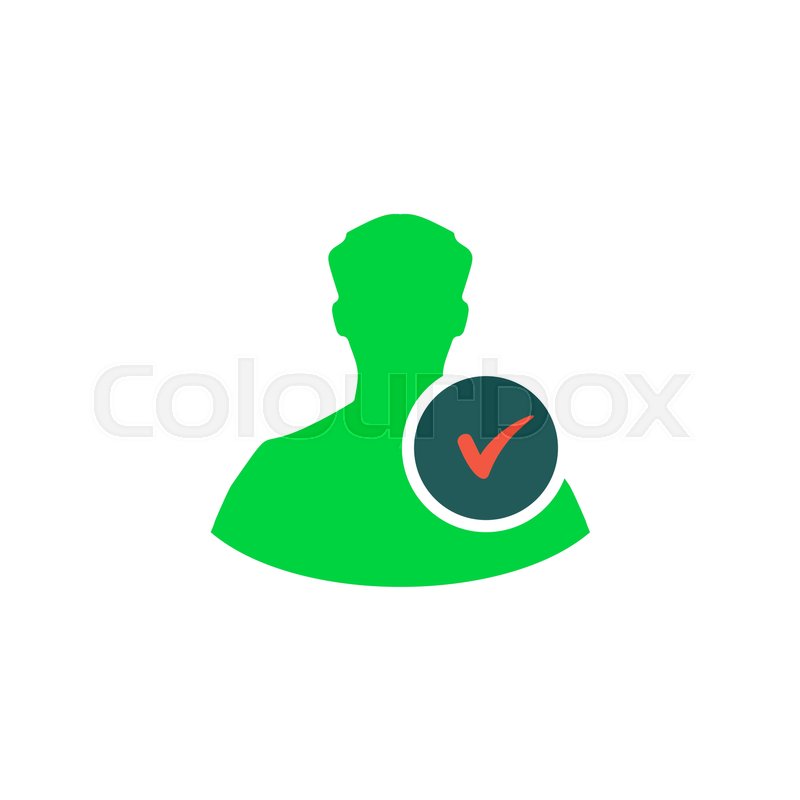 800x800 Profile Icon Vector Flat Simple Color Stock Vector Colourbox