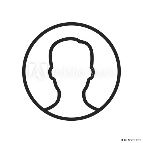 500x500 Profile Icon Vector