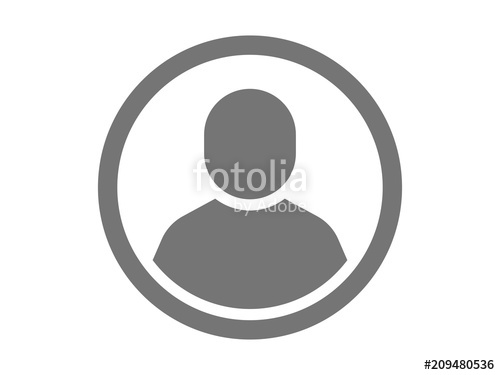 500x375 User Administrator Profile Icon Vector Stock Image And Royalty