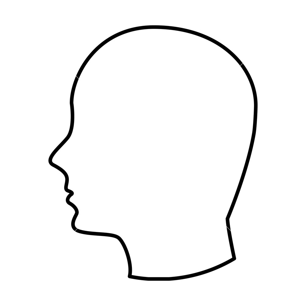 1000x1000 Head Human Profile Icon Vector Illustration Design Royalty Free