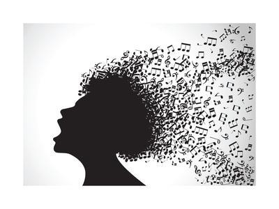 400x300 Vector Illustration Of Abstract Man Face Silhouette In Profile