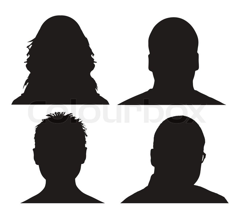 800x747 Vector Man And Woman Profile Stock Vector Colourbox