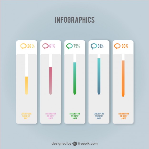 626x625 Infographics Progress Bars Vector Free Download