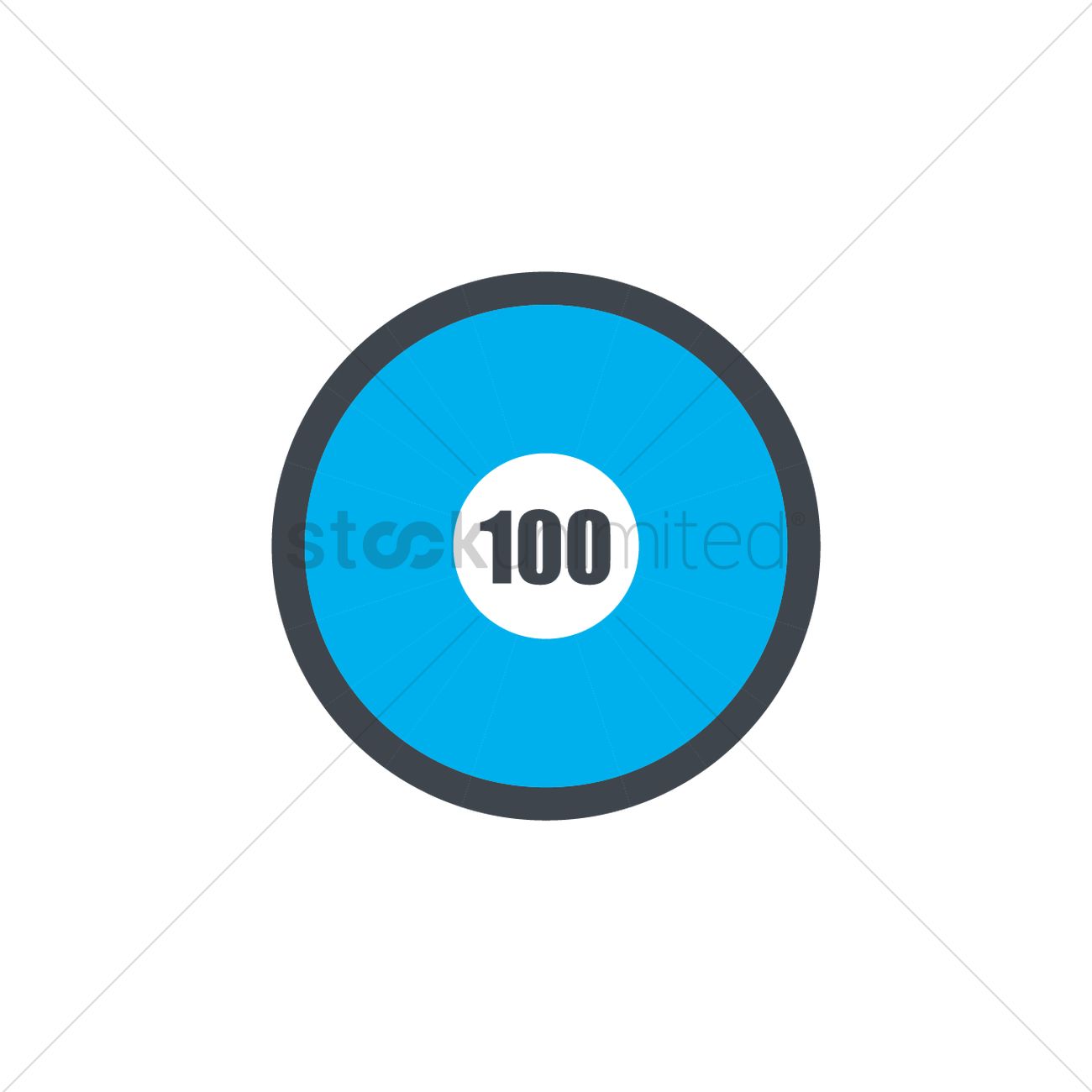 1300x1300 Blue Circular Progress Bar Vector Image