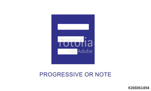 500x300 Progressive Or Note Stock Image And Royalty Free Vector