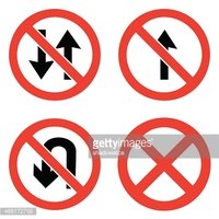 200x200 Prohibition Signs Icons Set Great For Any Vector Stock Vectors