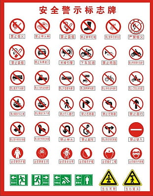 310x398 Safety Warning Prohibition Signs Vector Cdr Free Graphics