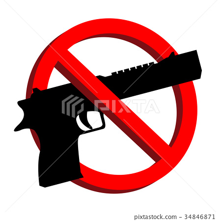 450x450 No Guns Allowed Prohibition Signs Vector