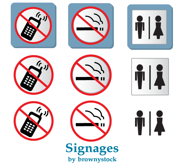 600x535 Free Prohibited Signs Vector No Smoking And No Mobile Phones Sign