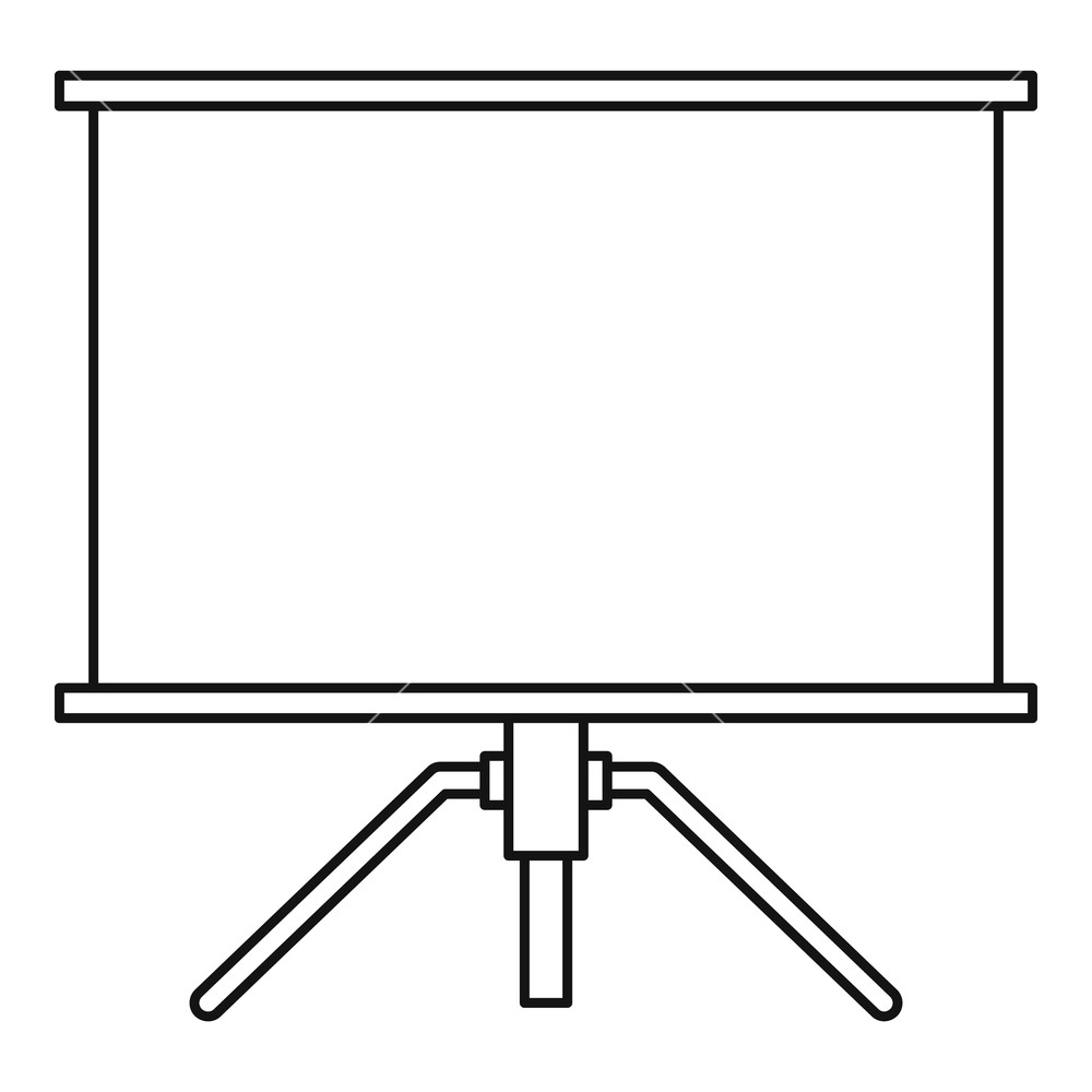 1000x1000 Projector Icon Outline Illustration Of Projector Vector Icon