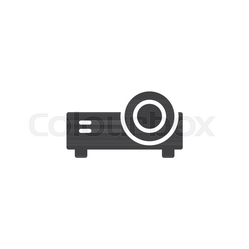 800x800 Projector Vector Icon Filled Flat Stock Vector Colourbox