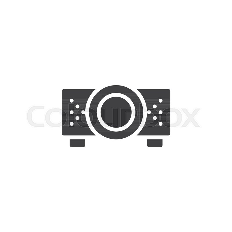 800x800 Digital Projector Vector Icon Filled Stock Vector Colourbox