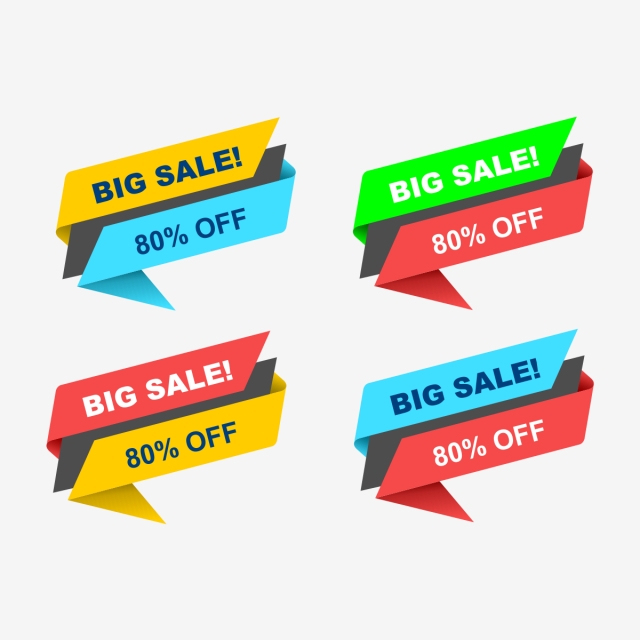 640x640 Colorful Offer Sale Advertising Promotion Vector Png Banners
