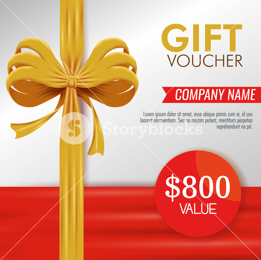 1000x995 Gift Coupon Discount Special Promotion Vector Illustration Royalty