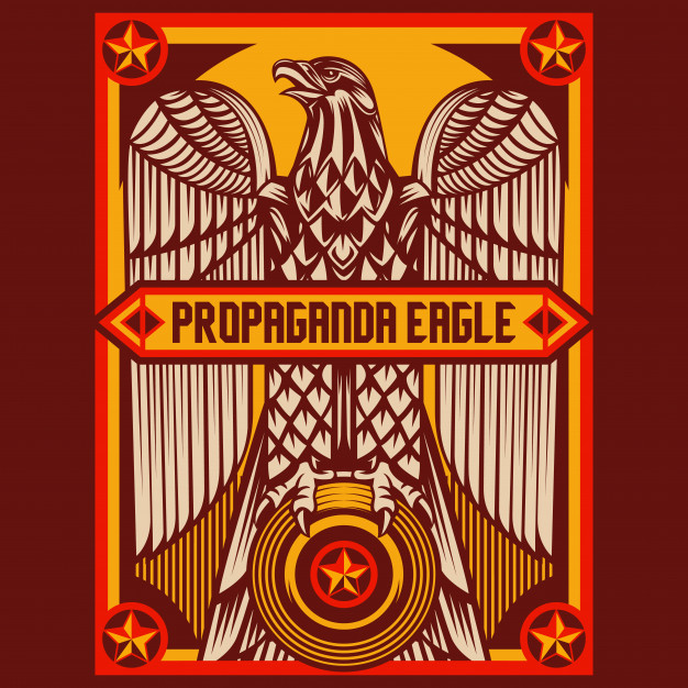 626x626 Eagle Propaganda Posters Vector Premium Download