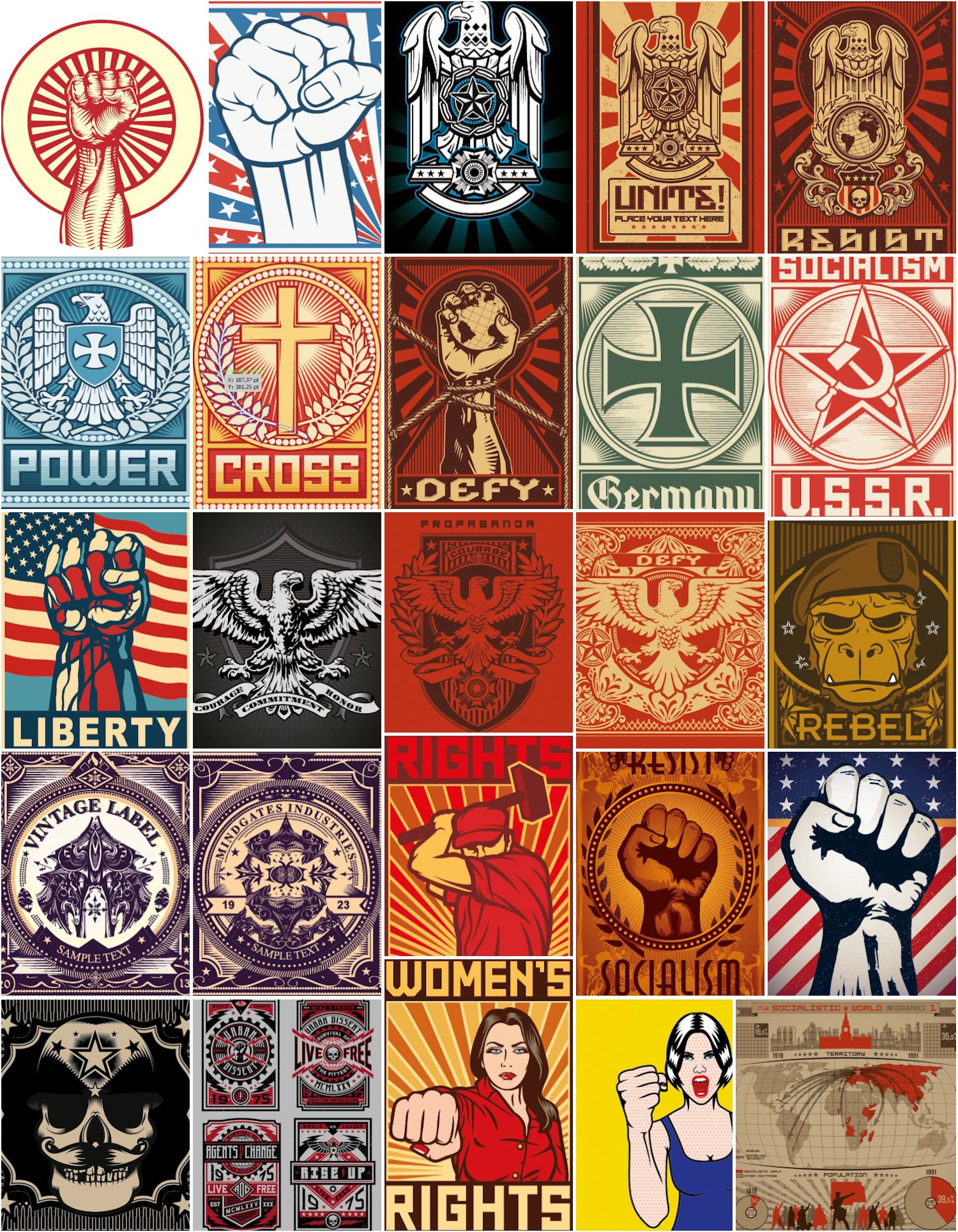 1500x1929 Liberty, U S S R Socialism, Propaganda Posters Vector Free