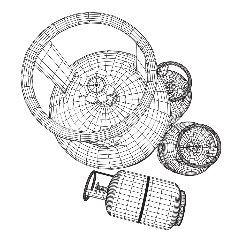 Flammable Gas Tank Propane, Butane, Methane Gas Tank Model 1000x1000 Flammable Gas Tank Propane, Butane, Methane Gas Tank Model