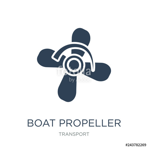500x500 Boat Propeller Icon Vector On White Background, Boat Propeller