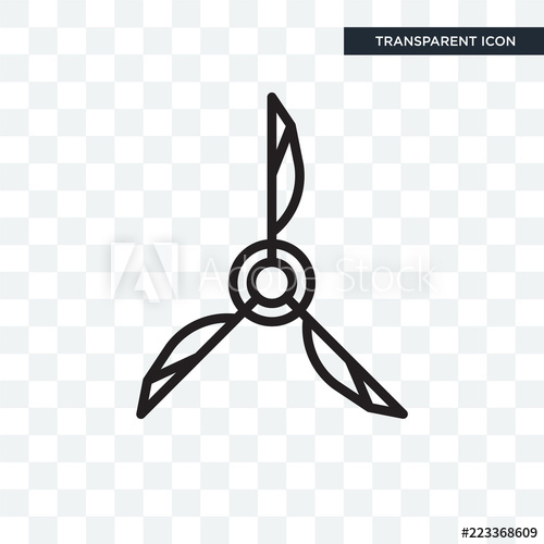 500x500 Propeller Vector Icon Isolated On Transparent Background