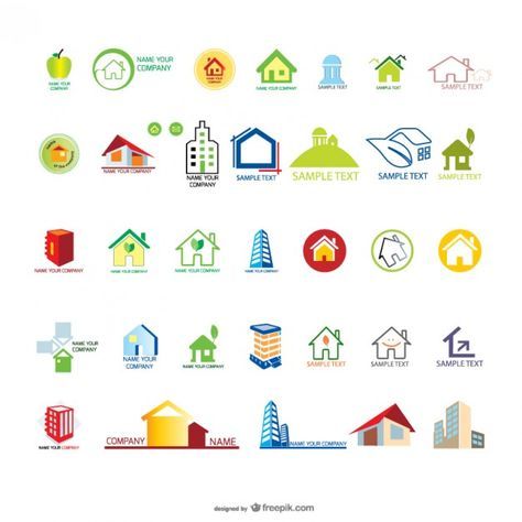 474x474 House Logo Templates Free Vector Logo Free Logo Templates