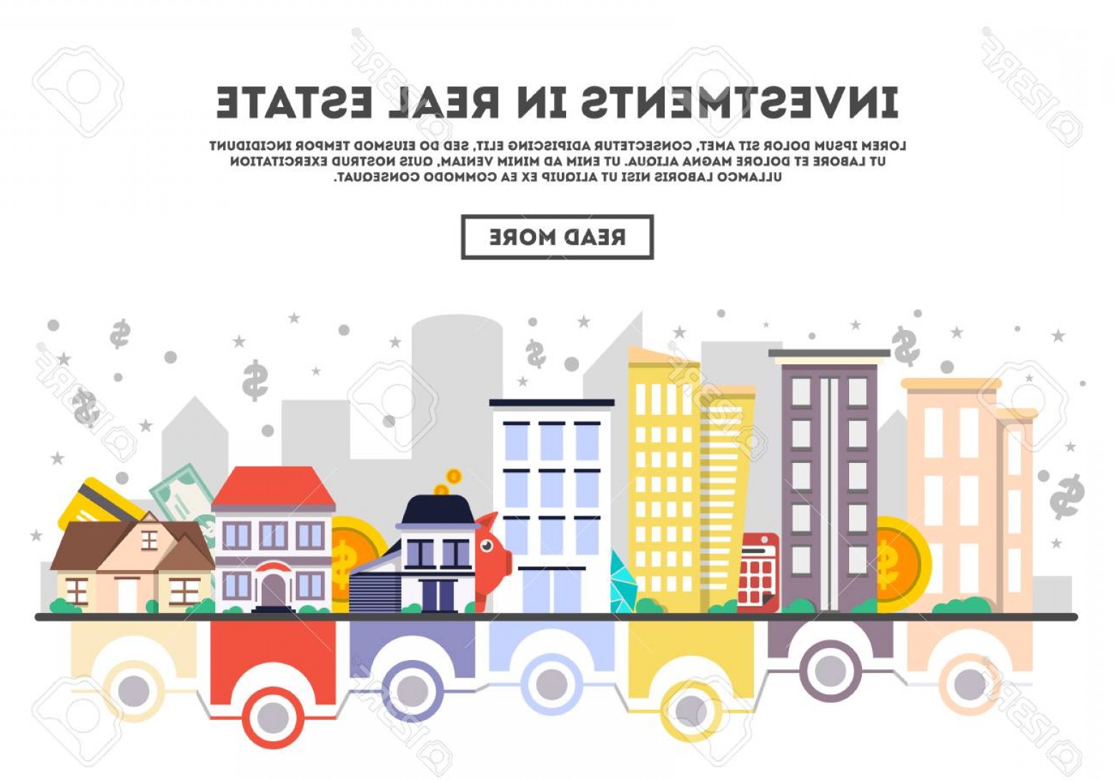 1560x1092 Photostock Vector Investments In Real Estate Vector Illustration