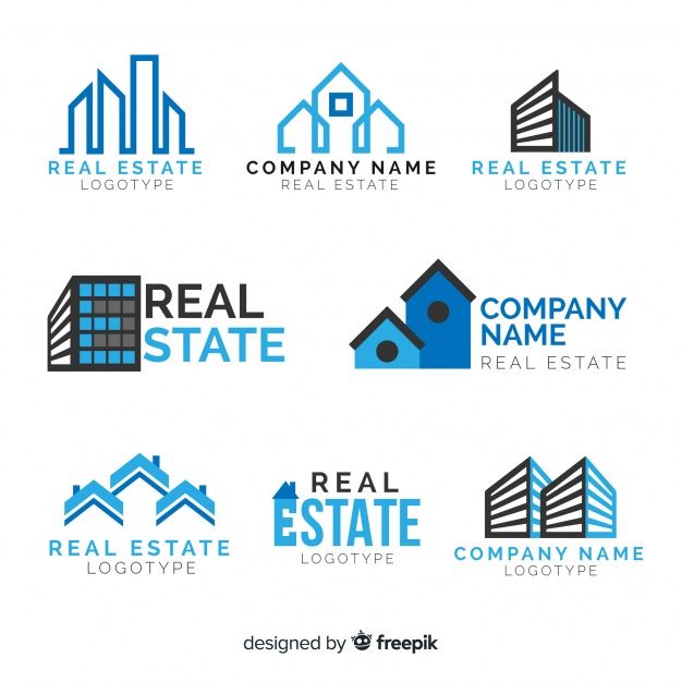626x626 Real Estate Logo Collection Vector Free Download City Logo