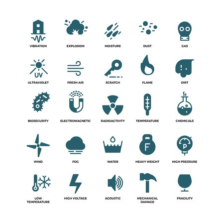 External Influence Protection Vector Icons Mechanical Damage 450x450 External Influence Protection Vector Icons Mechanical Damage