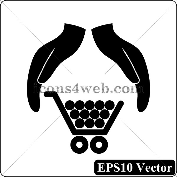 Consumer Protection, Protecting Hands Black Icon Vector 600x600 Consumer Protection, Protecting Hands Black Icon Vector