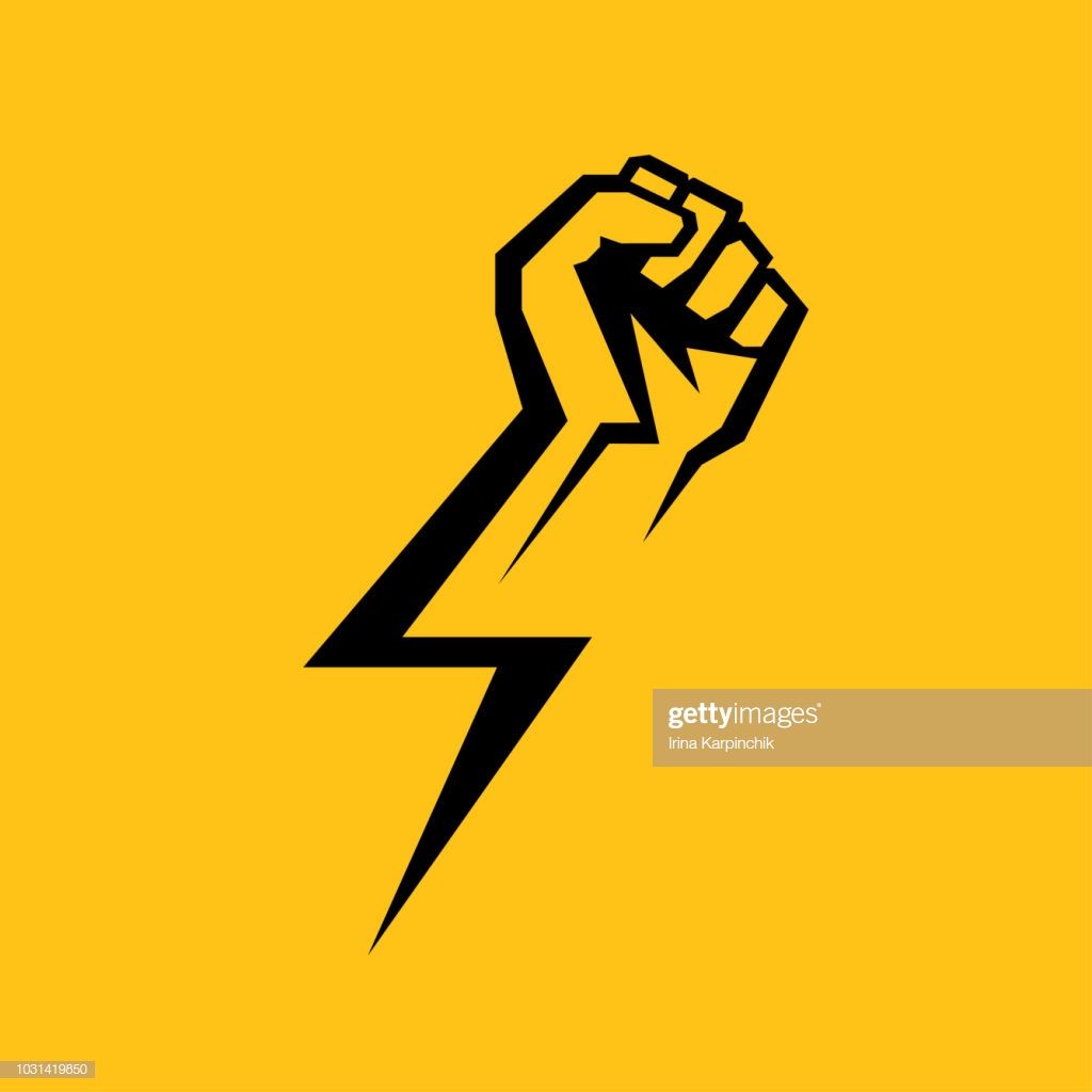 1024x1024 Stock Vector Fist Male Hand, Proletarian Protest Symbol Power